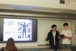 Students participating in entrepreneurship program